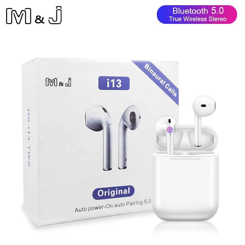 

Original i13 TWS Touch Bluetooth 5.0 Earphone Mini air Wireless Earbuds 3D xy pod Stereo Headset Pk i10 tws i12 lk i20 tws te9
