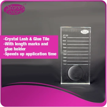 

Wholesale Price Starscolor 10 Pcs Crystal Glass eyelash holder and Glue holder for Extension Application Tools