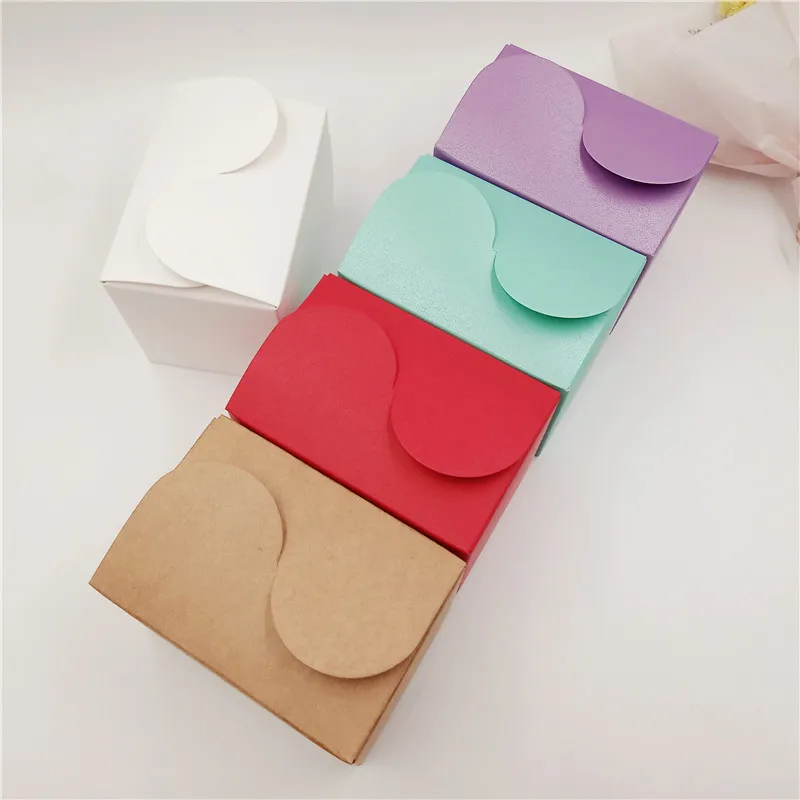 

12Pcs/Lot 9x9x6cm Colorful Paper Box Package Wedding Souvenirs Gift Storage Pack Paper Cases Candy DIY Party Decoration Boxes