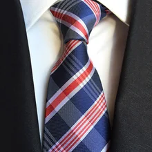 Классический деловой шейный галстук, мужской узкий галстук, свадебные галстуки, полиэстер, синий, красный, в клетку, в полоску, мужские деловые рубашки, костюм, аксессуары
