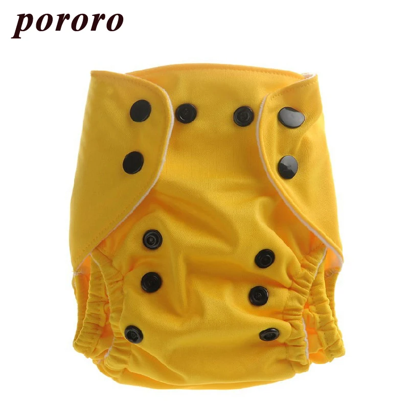 2017 Newborn Baby 0 12 Month Reusable Cloth Diaper Solid Double Leaking