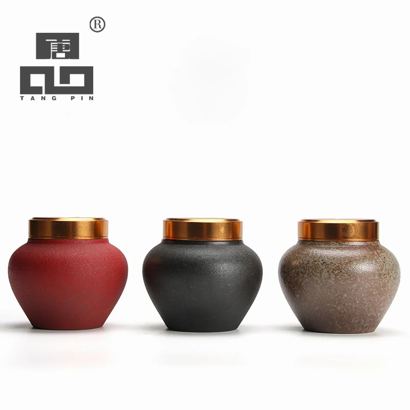 

TANGPIN mini ceramic tea caddies tea canisters chinese kung fu tea accessories