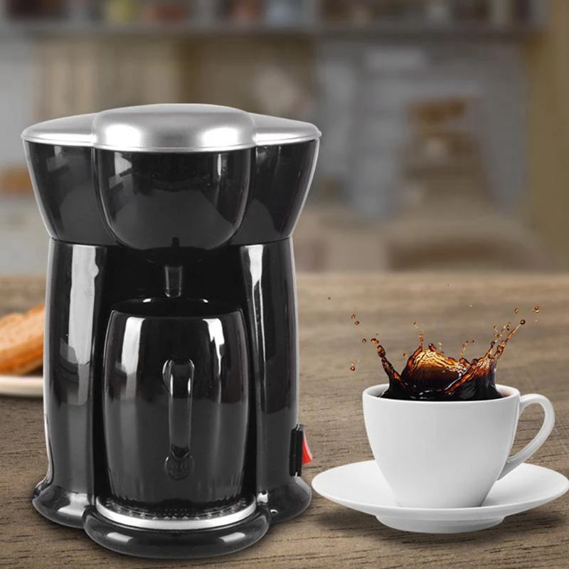 Electric Drip Coffee Maker Household Coffee Machine 6 Cup Tea Coffee Pot(UK Plug)