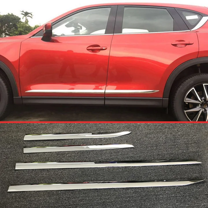 ABS Chrome Side Door Body Moulding Molding Trim For Mazda CX 5 CX5 2017