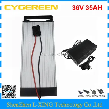 

Free Shipping 1000W 36V 35AH battery 36V rear rack battery Ebike batteries use samsung 3500mah cell 30A BMS with 42V 5A Charger