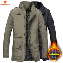 Parka Men Coats 2018 Winter font b Jacket b font Men Slim Cotton Outwear Warm Coat