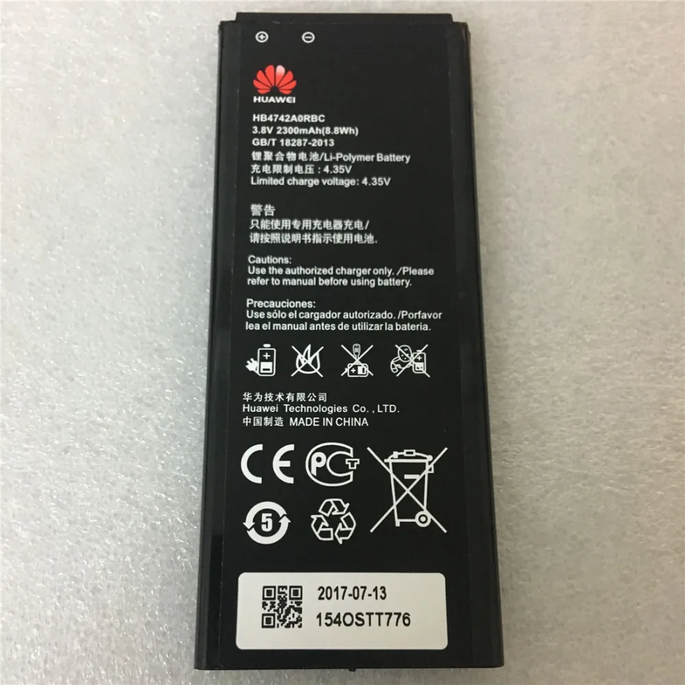 

2300mAh HB4742A0RBC HB4742A0RBW Battery For Huawei Honor 3C Battery G730 G740 H30-T00 H30-T10 H30-U10 H30 Phone Battery