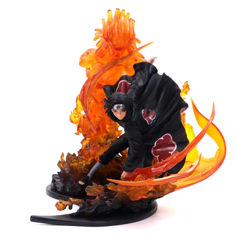 Аниме Наруто ПВХ фигурка 21 см Zero Uchiha Itachi Fire Sasuke Susanoo Relation Коллекция Модель игрушки