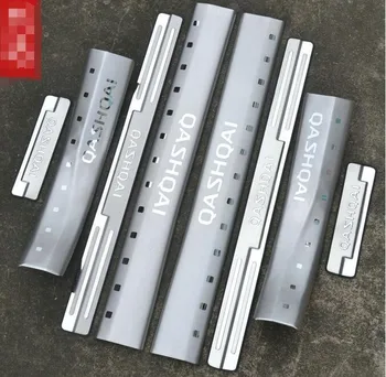 

Stainless steel External door sill Internal Scuff Plate Car accessorie For Nissan QASHQAI 2007 2008 2009 2010 2011 2012 2013 8pc