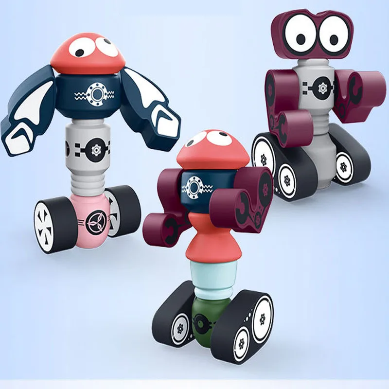 

New Arrival Magnetic Robots Wondering Planet Jupiter Guard Magnetic Deformation Educational Toys for Children Birthday Gift