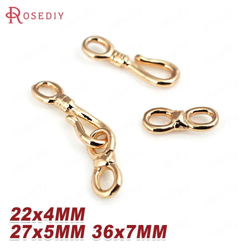10 комплектов 22x4 мм 27x5 36x7 24K цвета шампанского золотистого латуни|diy jewelry accessories|jewelry