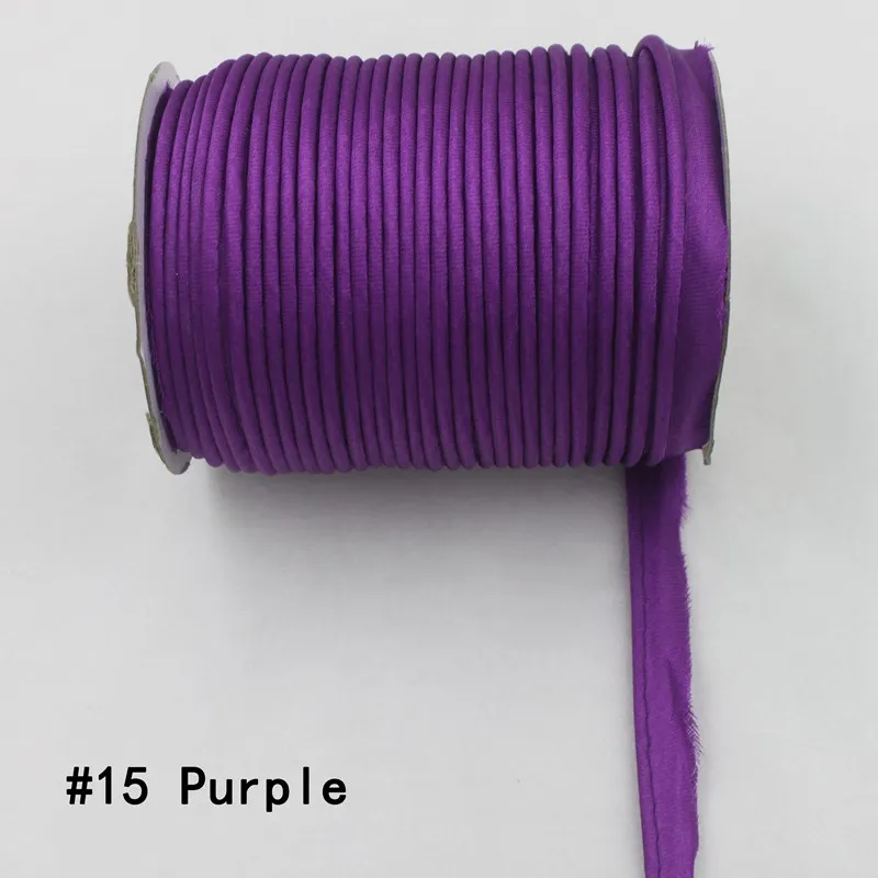 Полиэстер 1/"(12 мм) косой шнур ленты косой переплет для пошив одежды «сделай сам» и обрезки 25 ярдов/рулон - Цвет: 15  purple