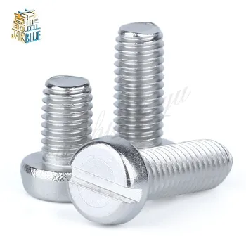 

50Pcs M3 DIN85 GB67 304 Stainless Steel Slotted Pan Screws Slotted Grooving Screw HW066