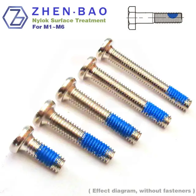 Link for nylok screw processing cost . anti loose screw surface treatmentin Bolts from Home