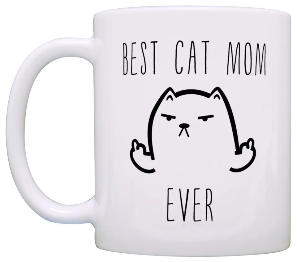 best cat mom ever coffee mug