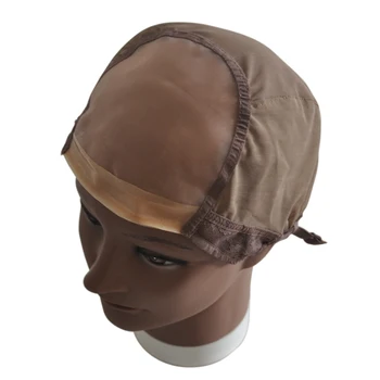 Mono Net Lace Wig Cap For Making Wigs Weaving Cap With Adjustable Strap Front Ultra Skin System Edge Stretch Fishnet Mesh 2
