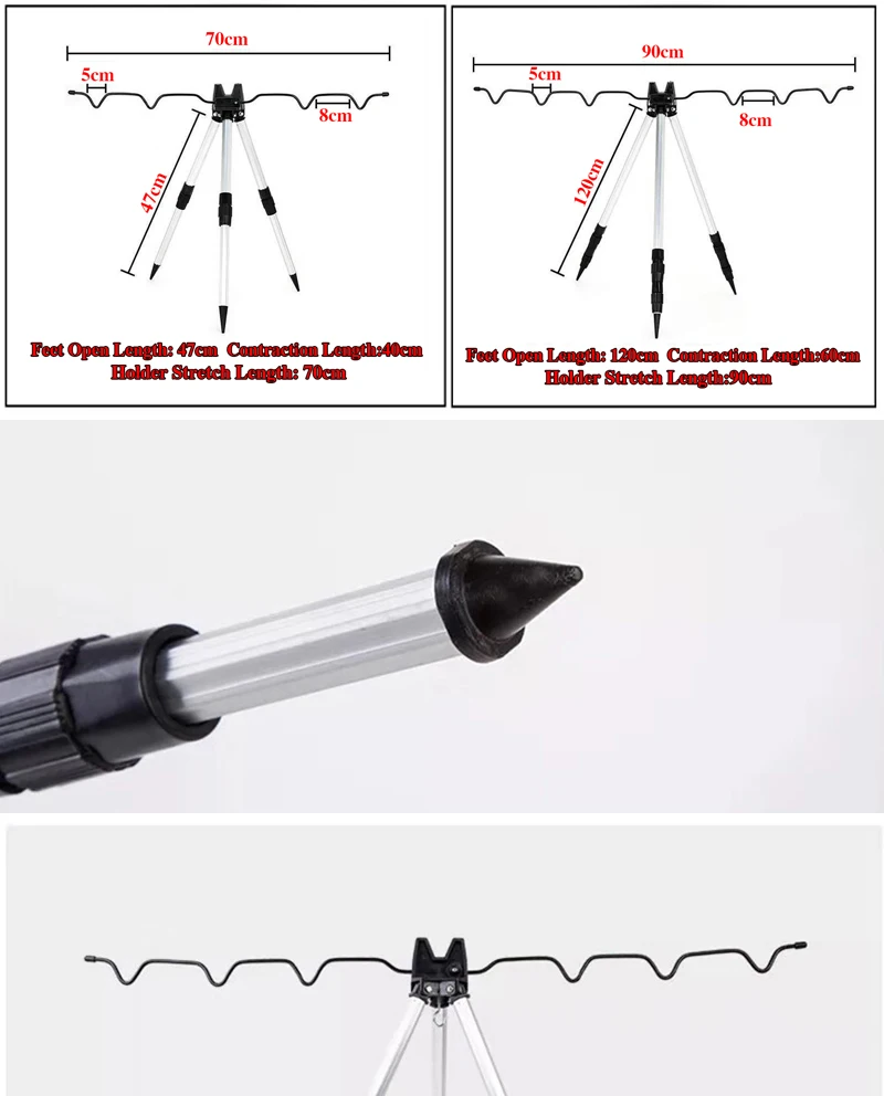GHOTDA, телескопическая удочка из алюминиевого сплава, штатив, подставка, держатель, удочка