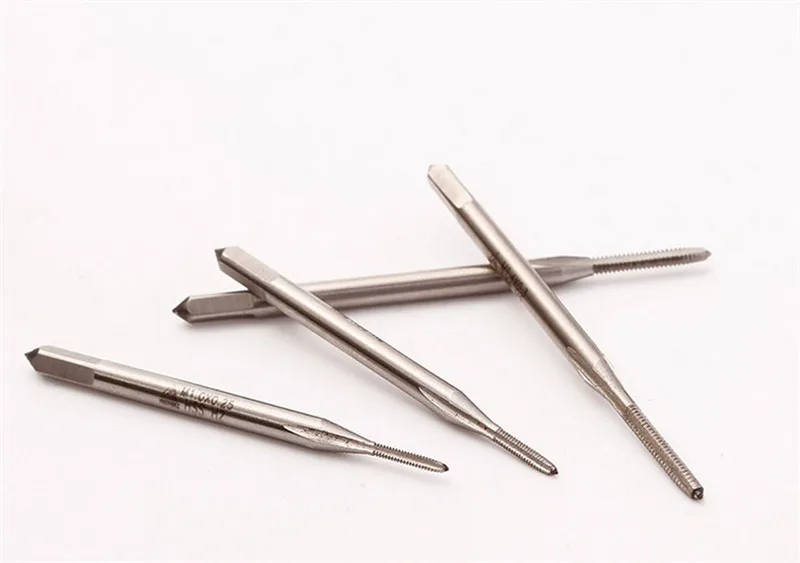 

7Pcs HSS Mini Taps Straight Groove M1-M2.5 Screw Thread Tap Set Wrench Tool Kit Jewelry and watch
