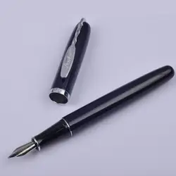 Duke металлические авторучки 0,5 мм Тонкое Перо спираль серебряный зажим чернильные ручки для письма офисные ручки с подарочным чехлом