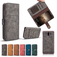 Huawei Mate9 Case Luxury Retro Leather Wallet for Huawei Mate 9 2 in 1 Detachable Magnet Flip Back Cover Cases for Huawei Mate9