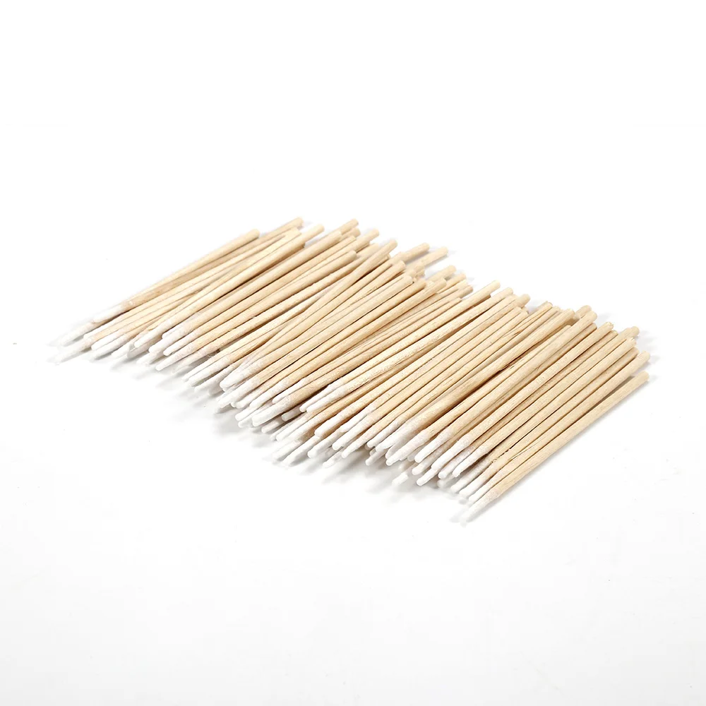 ELECOOL 100pcs Cotton Swab Health Makeup Cosmetics Ear Clean Cotton