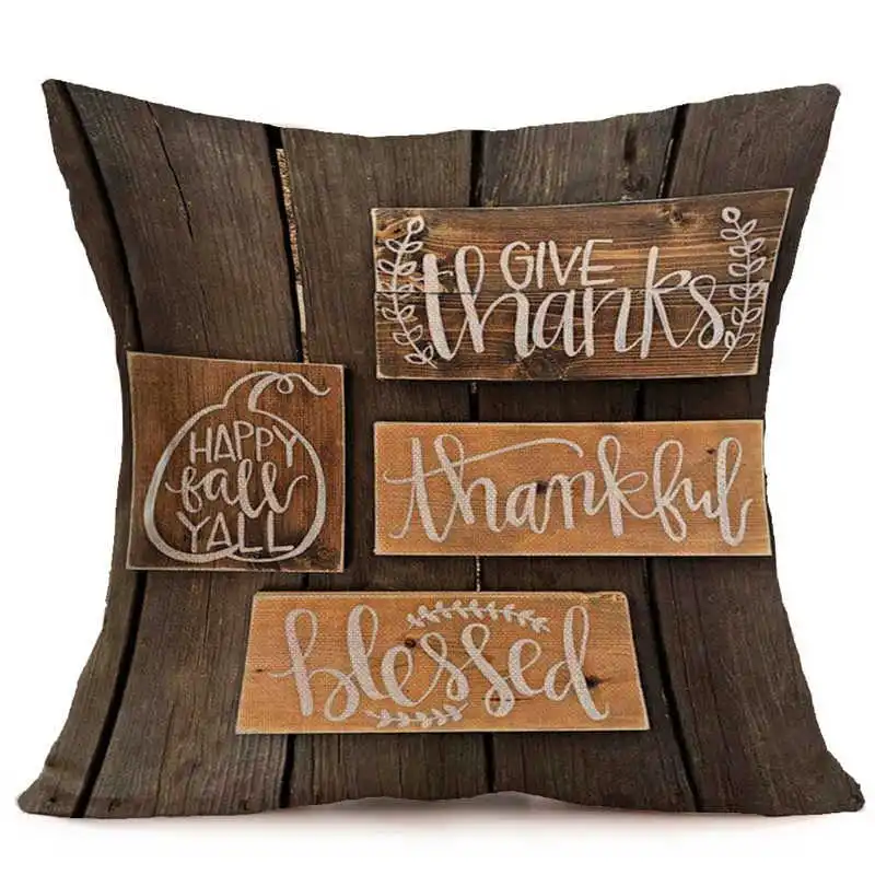 2018 hot Cartoon Pattern Linen Throw Pillow Case Cushion Christmas Theme Pillowcase pillow covers decorative 4545 #3o11#f  (4)
