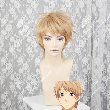 

Anime Wotakoi: Love is Hard for Otaku Naoya Nifuji Wig Cosplay Light Brown Heat Resistant Synthetic Hair Wig + Wig Cap