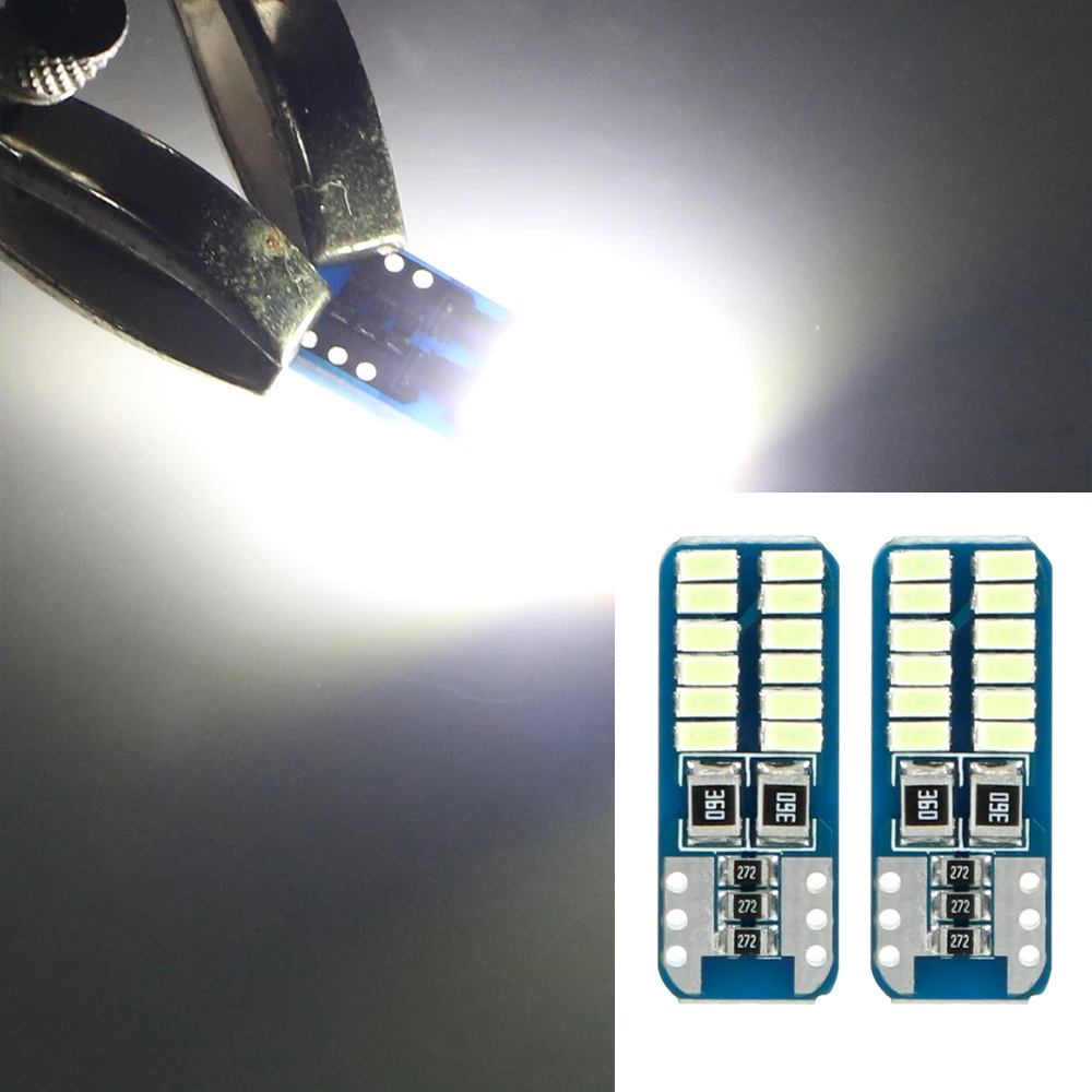 FORAUTO 1 пара T10 3014 24SMD автомобильный габаритный фонарь номерной знак свет