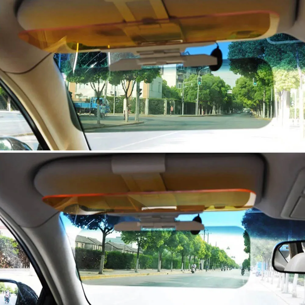 Автомобильный солнцезащитный козырек HD анти-ослепительный Goggle День ночного видения вождения зеркало УФ складка флип-вниз прозрачный вид автомобиля-Стайлинг