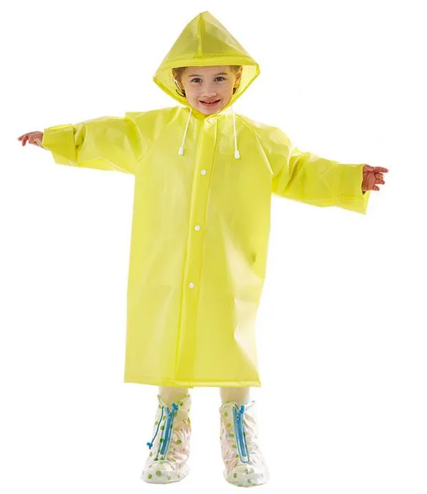 

Stephen King's It Georgie Denbrough Raincoat Cosplay Halloween Costume IT Yellow Jacket Outdoor hooded Suit for Kids Child