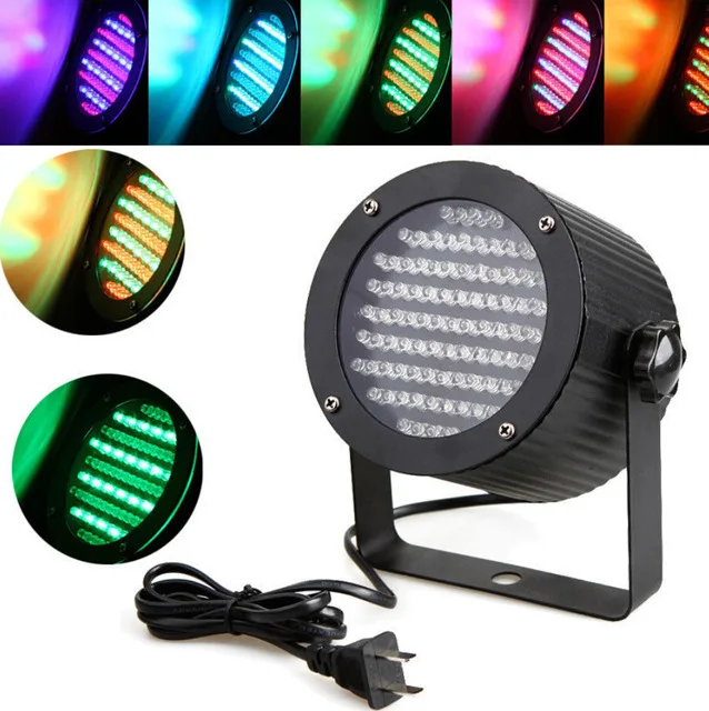 6 шт./лот 86 RGB светодиодный сценический прожектор PAR DMX 512 Disco лазерный для вечеринки