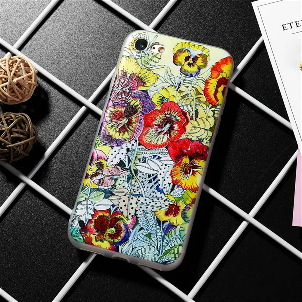 3D Relief Case for Iphone 6s Soft Protective TPU Back Cover for Iphone 5 5S 6s Plus X XS Max XR Phone Silicone Case for Iphone 7 (11)_