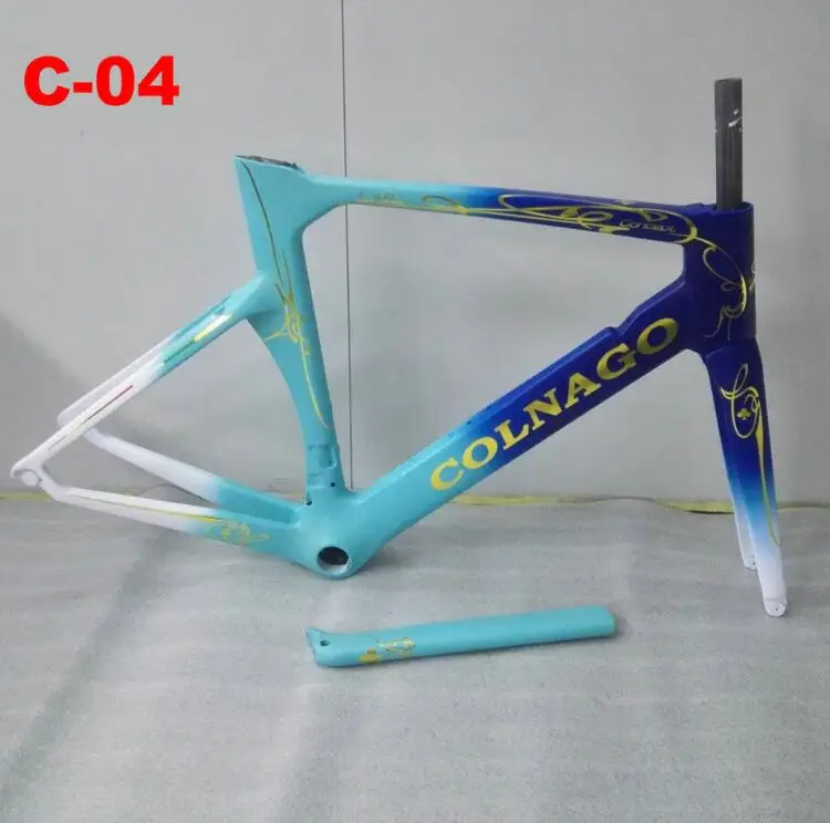 Colnago набор углеродных дорожных Рам обода тормоза карбоновые рамы для велосипеда черные синие XDB UPS DPD
