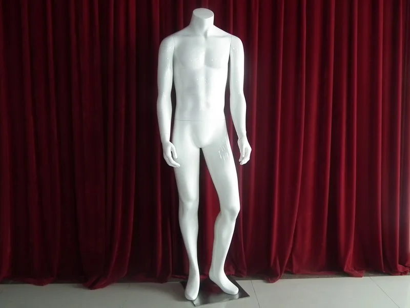 

Guangdong Manufacturer Directly Sale The FRP materials, HIGH GLOSSY WHITE MALE HEADLESS MANNEQUINS for showcase