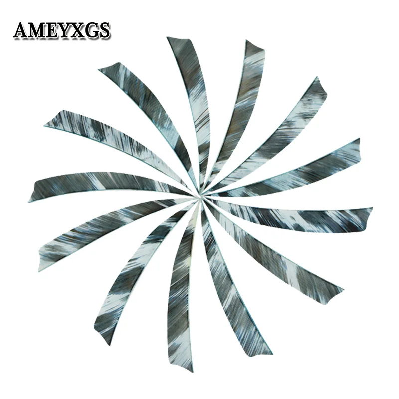 

50/100pcs 5"Archery Arrow Feathers Right Wings Turkey Feather Shield Shape DIY Tools Fit For Hunting Shooting Arrow Accessories