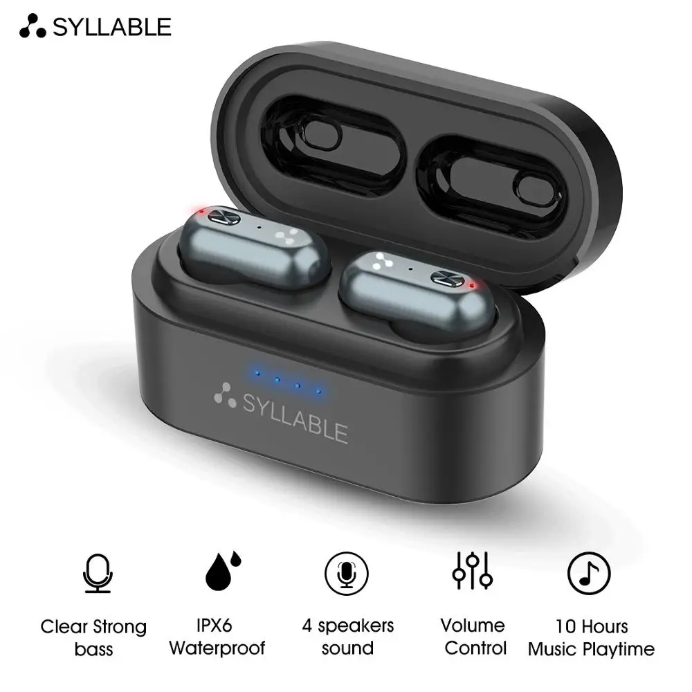 TWS стереонаушники SYLLABLE S101 с поддержкой Bluetooth 2020 и чипом QCC3020|Наушники гарнитуры| |