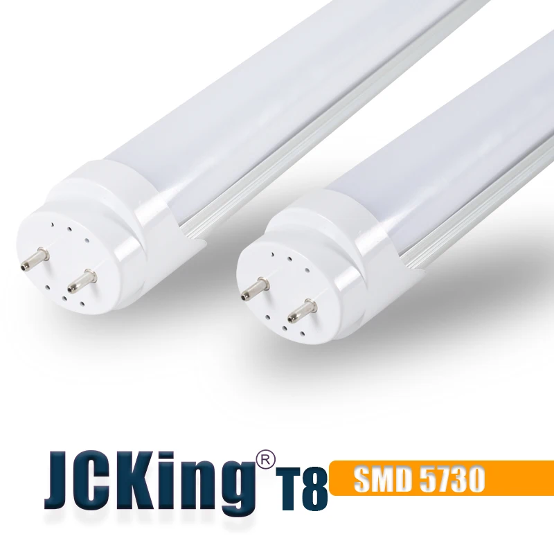 

JCKing T8 SMD 5730 48 LEDs Tube light Bulb Lamp 86- 220V PVC LED Fluorescent Light 2Ft 60cm Fluorescent Incandescent Replacement