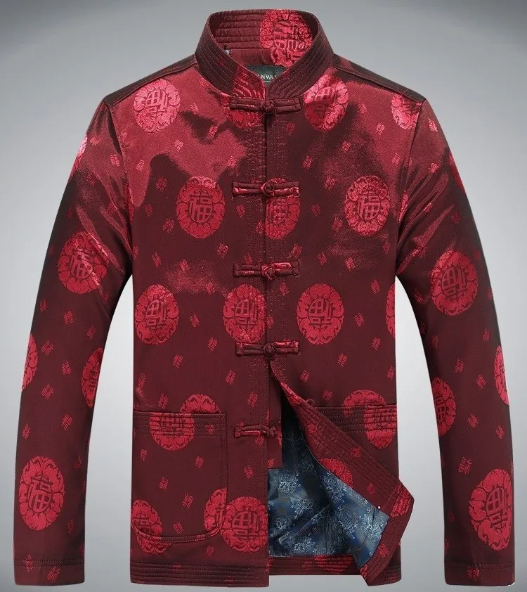 men cotton chinese jacket long sleeve traditional chinese jacket tangzhuang clothing Printing chinese jacket 2015 new hot sale (25)