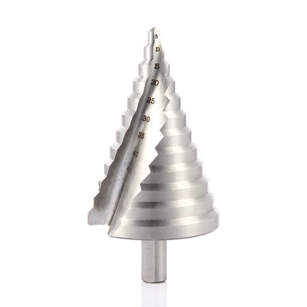 

6-60mm Hss Step Cone Drill Bit Hole Cutter Set 12 Steps Metric Step Drill Dia 13mm Wood Metal Drilling Shank