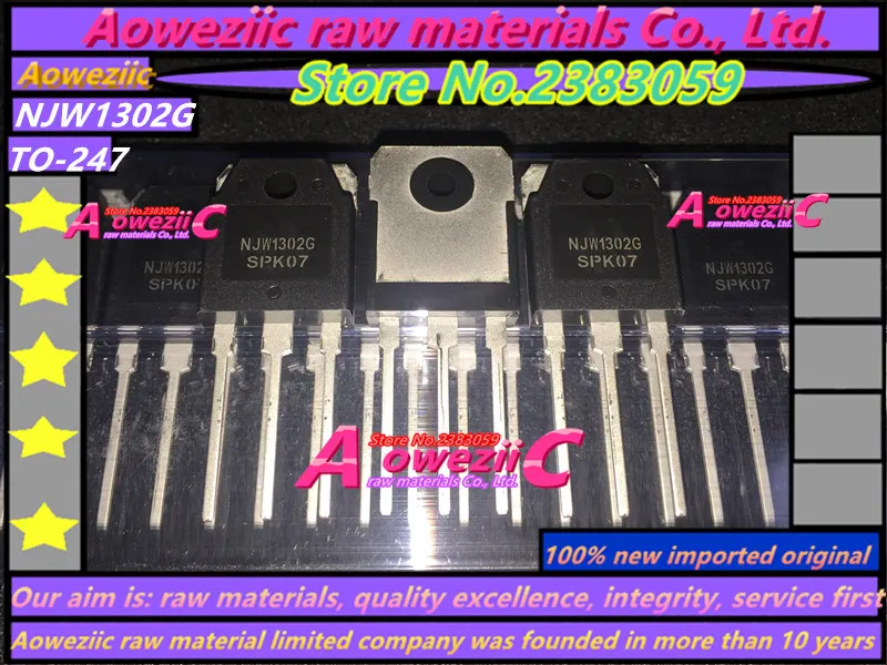 Aoweziic 2018 + 100% новая импортная оригинальная NJW1302G NJW3281G NJW1302G NJW1302 NJW3281 к-247 силовой усилитель труба 250 V 15A
