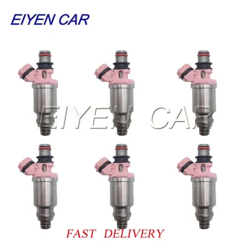

6PCS 23250-74080 Fuel Injector Fit Toyota 1992-97 Land Cruiser Lexus 96-98 LX450