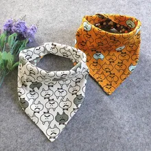 Triângulo de Algodão Bonito Dos Desenhos Animados da criança Do Bebê Crianças Babadores Para Bebês À Prova D’ Água Avental Bib Babador De Bebe Algodao Tringulo YJJ34 *