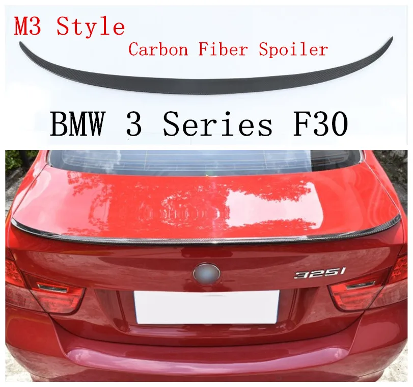 Спойлер из углеродного волокна M3 Style для BMW 3 серии F30 318 320 325 330 335 2013-2018 Спойлеры