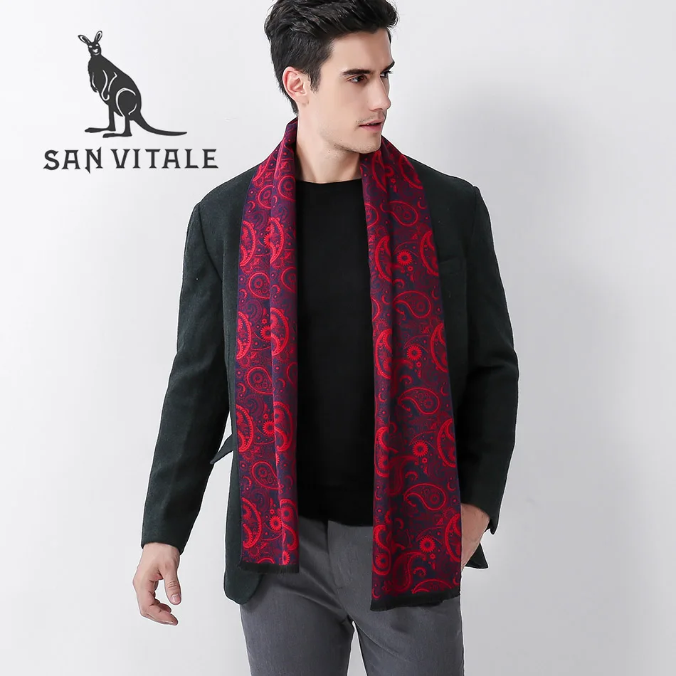Scarves For Men Scarf Winter Warm Cashmere Cape Skull Luxury Brand Gift Cashmere Plaid Pashmina