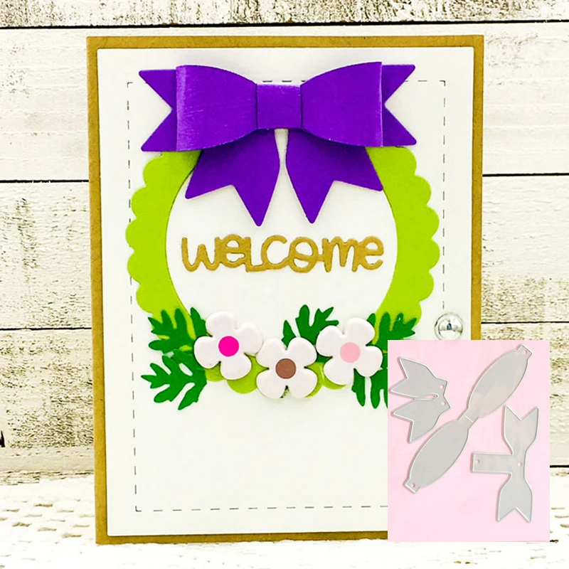 

Julyarts 2019 New Bow Tie Metal Cutting Dies For Scrapbooking Stamping Stencils Photo Album Card Making Crafts Dies Cut