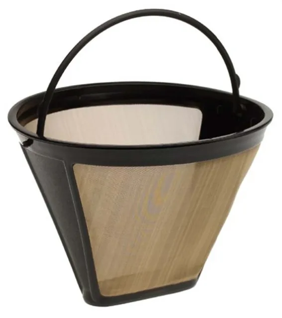 Stainless Steel Wire Mesh Coffee Filter Basket Medelco 4 Gold Cone Stainless Steel Wire Mesh Coffee Filter Basket Medelco 4 Gold Cone Permanent