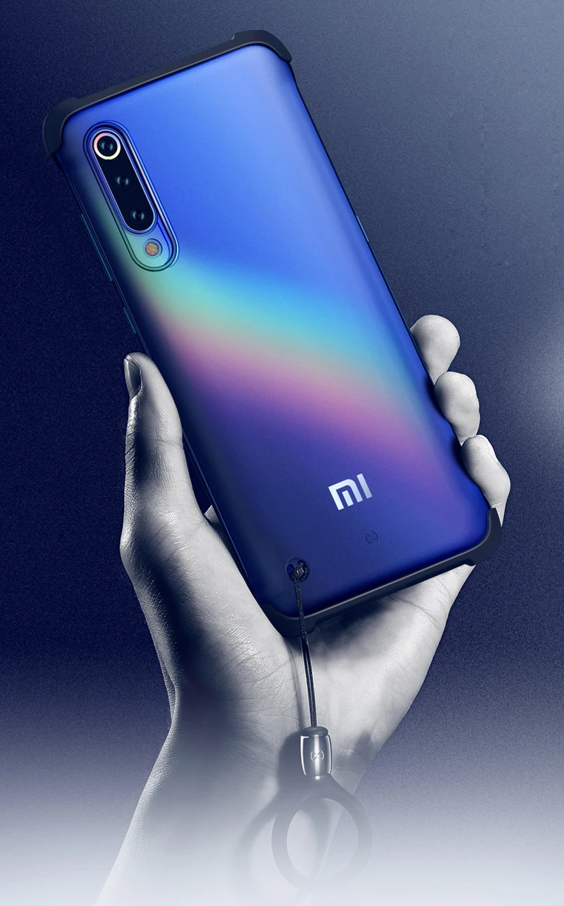 Ультратонкий чехол XUNDD для Xiaomi Mi 9, защитный чехол s, матовый, яркий, ультратонкий, без бампера, противоударный чехол с ремешком