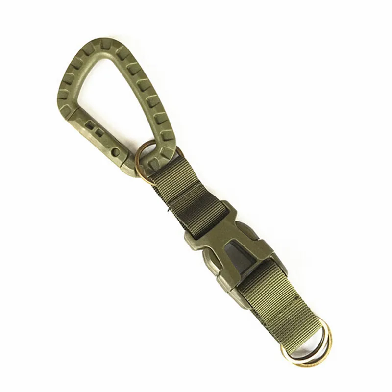 Tactical Keychain Strap Belt Clip Backpack Hooks Key Belt Keychain Holder Backpack Accessories Molle System Climbing Equipment - Цвет: Olive Drab