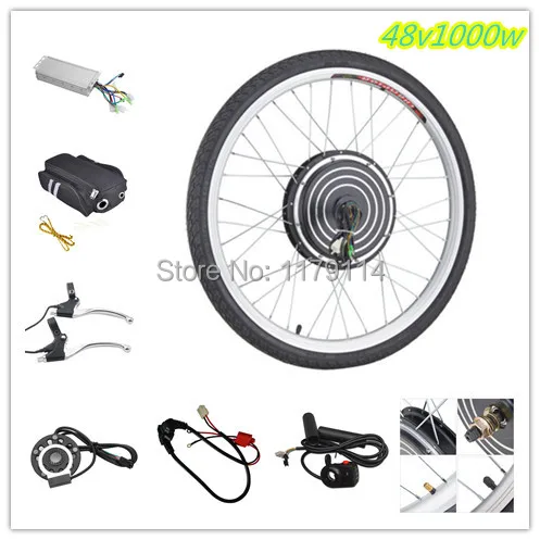 

Free shipping 48v1000w e-bike FRONT kit , electric bike conversion kit,e-bike kit for 20" 24" 26" 700C 28" 29"