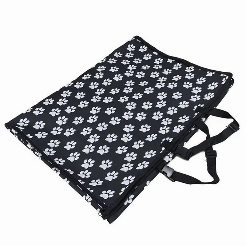 

Pet carriers Oxford Fabric Paw pattern Car Pet Seat Covers Waterproof Back Bench Seat Travel Accessories Car Seat Covers Mat